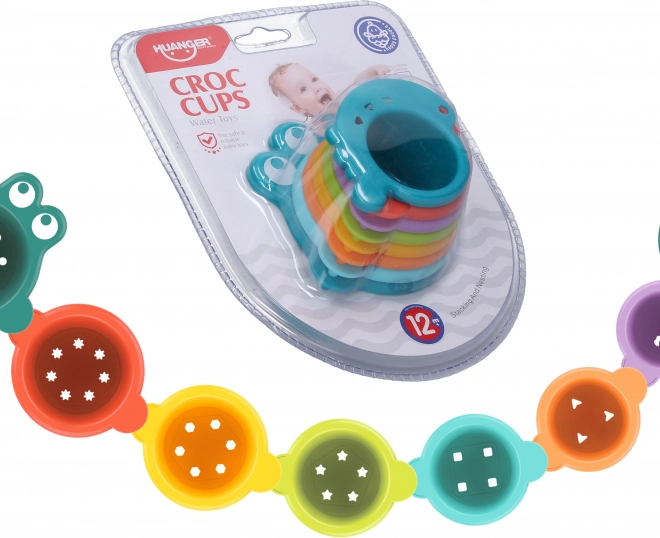 Pahare cu motiv crocodil – set 8 buc