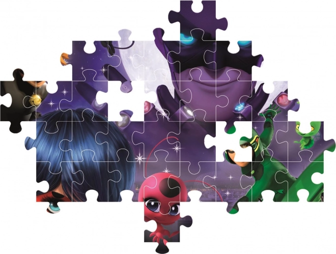 Puzzle Miraculous Buburuza și Motanul Negru 104 piese