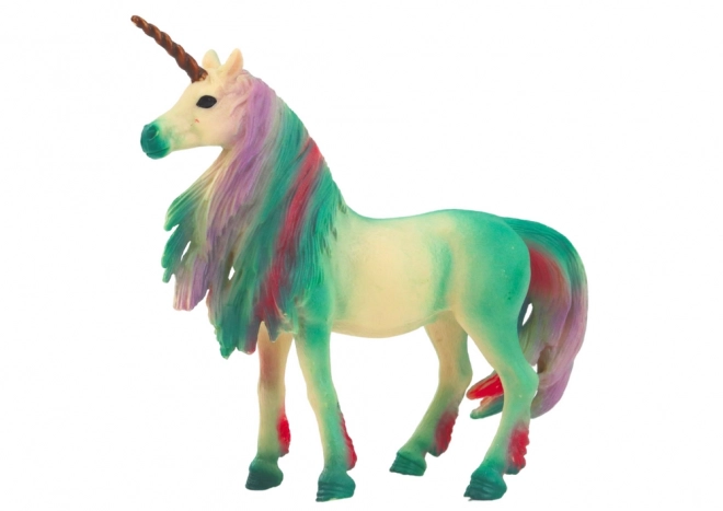 Figurină mare unicorn verde