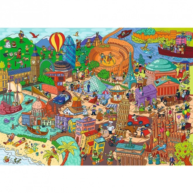 Puzzle 500 de piese - Obiecte pierdute Spy Guy