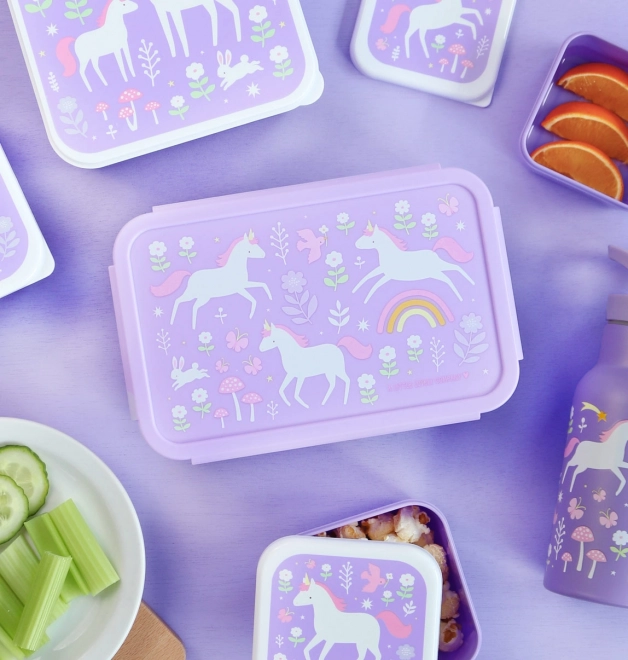 O cutie de gustări a companiei Little Lovely – Unicorni și curcubee