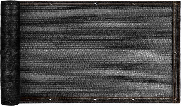 Copertina de balcon LUARO cu protecție UV și curele de strângere 105x700 cm