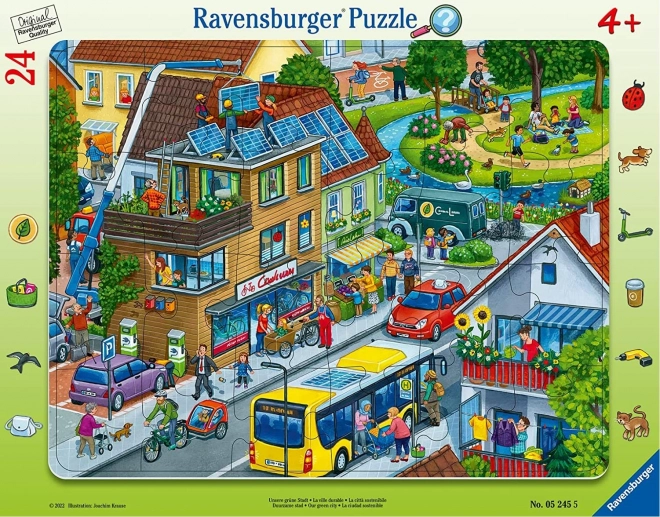 Puzzle Ravensburger orașul nostru verde 24 piese