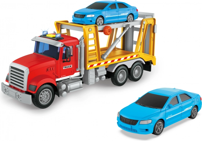 Autotractor cu mașină și efecte luminoase și sonore 32 cm