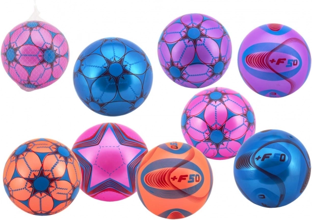 Minge colorată gonflabilă din cauciuc 23 cm în plasă – mix de culori