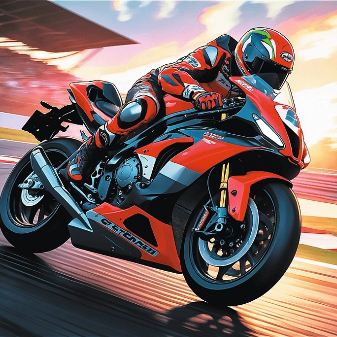 Puzzle Trefl Motociclistul Rapid 100 Piese