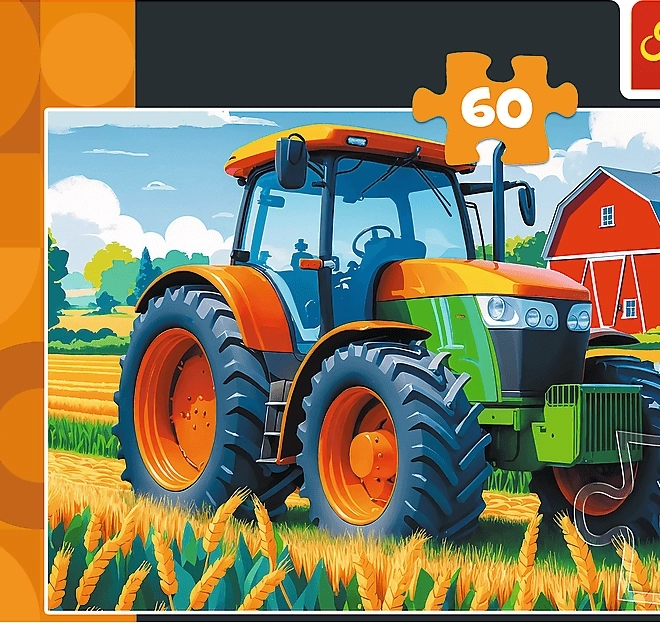 Puzzle Trefl Căruța fermierului 60 piese