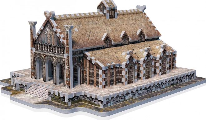 Puzzle 3D Sala de Aur Edoras din Stăpânul Inelelor 445 de piese