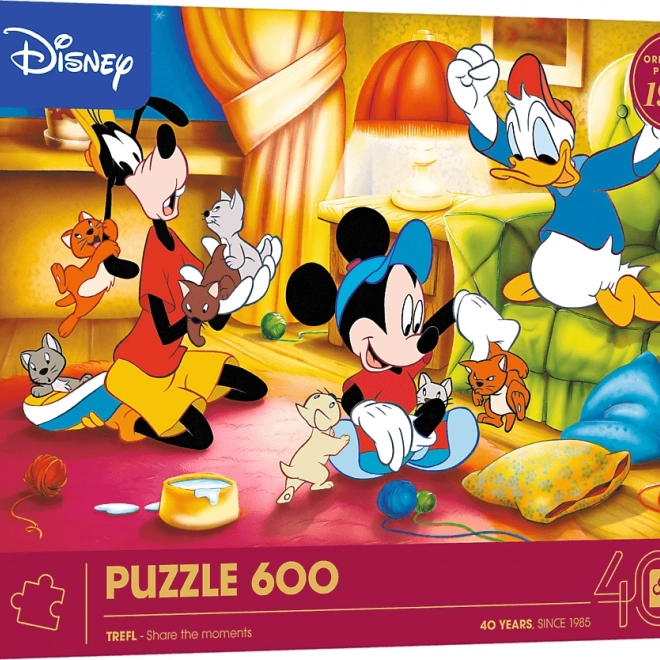 Trefl Puzzle Disney: Mickey Mouse și prietenii 600 piese