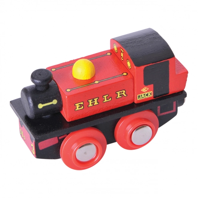 Replika de lemn locomotivă Jack de la Bigjigs Rail