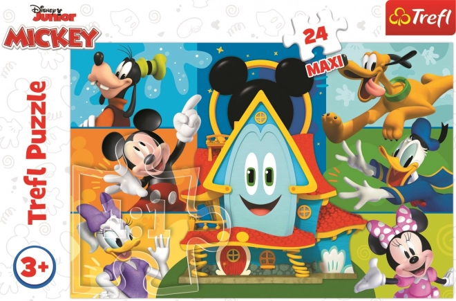 Puzzle MAXI 24 piese: Mickey Mouse și prietenii