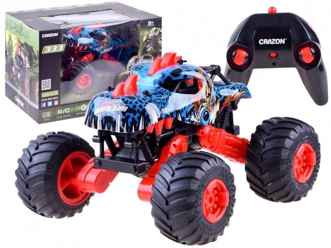 Mașina cu telecomandă Monster Dino 4x4 – Roșu