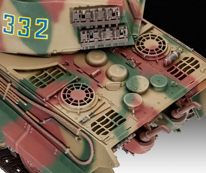 Model din plastic Tankul Tiger II Henschel Turret