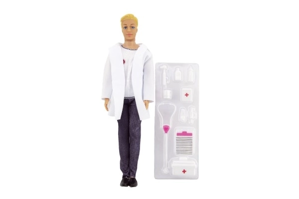 figurina doctor din plastic 30 cm cu accesorii