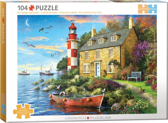 Puzzle Căsuța de la far 104 piese