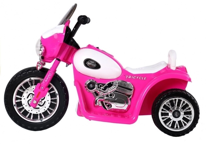 Motocicletă pentru copii pe baterie roz închis