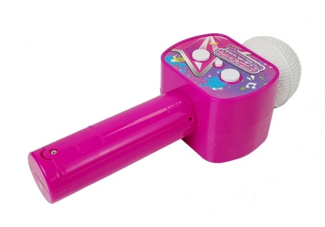 Microfon bluetooth karaoke roz pentru copii