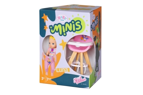 Set BABY born minis cu scaun de masă și păpușă