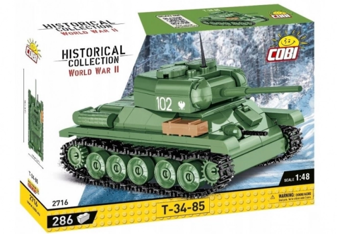 Tanc sovietic Cobi T-34-85 la scară 1:48