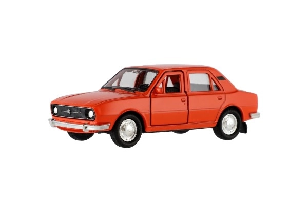 Mașină de jucărie Škoda 105L din metal și plastic, 11cm, 1:34-39