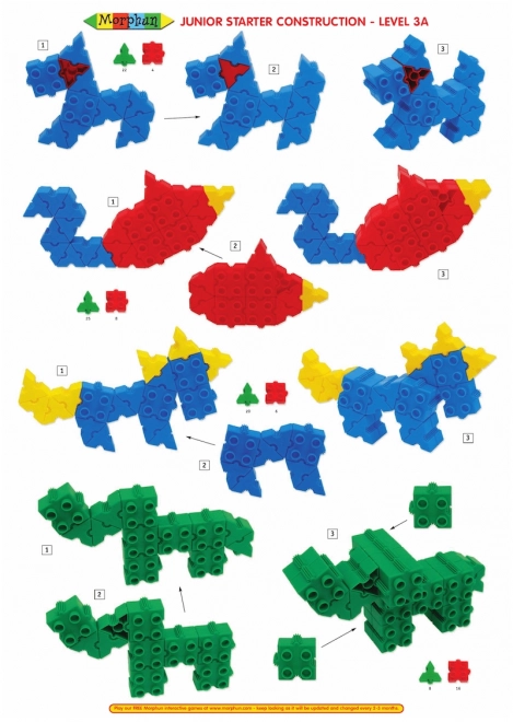 Mega set de blocuri de construcție Morphun Starter, 600 piese