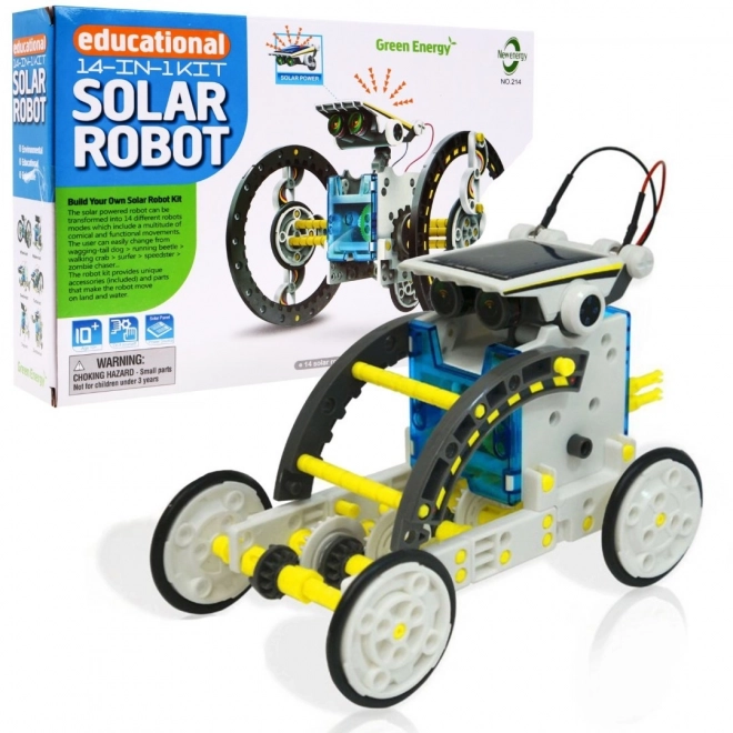 Set constructie roboti solari 14 în 1