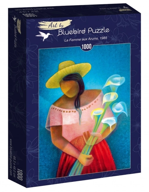 Puzzle femeie cu arum de 1000 piese