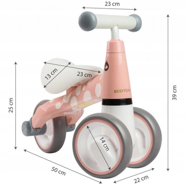 Bicicletă de echilibru Flamingo Ecotoys