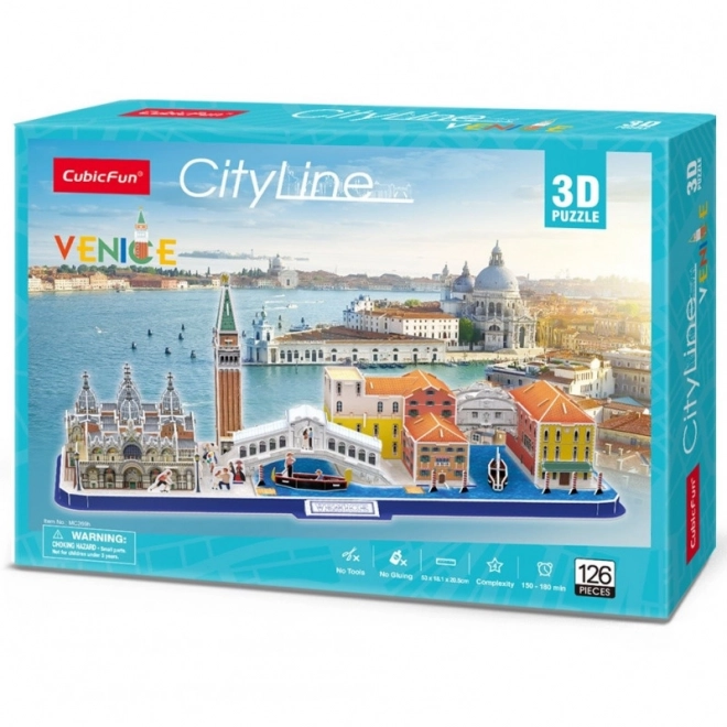 Puzzle 3D Linie orașului Veneția