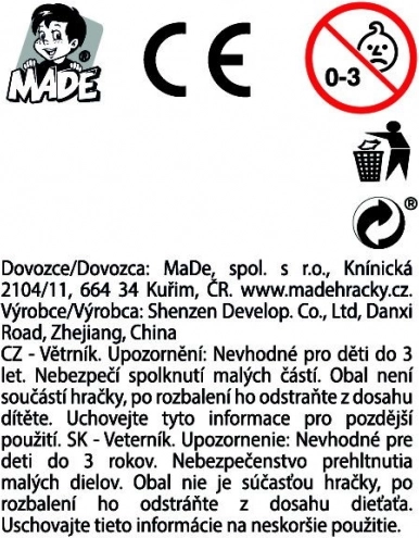 Morisca de lemn cu băț 18 cm