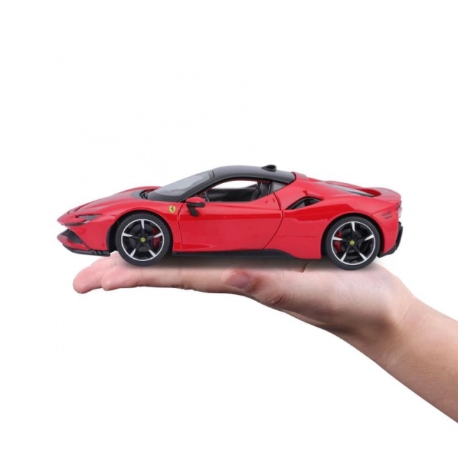 Mașina de jucărie Ferrari SF90 Stradale roșie 1:24