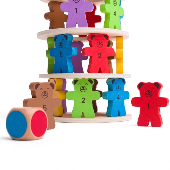 Joc turn de urși căzători Bigjigs Toys