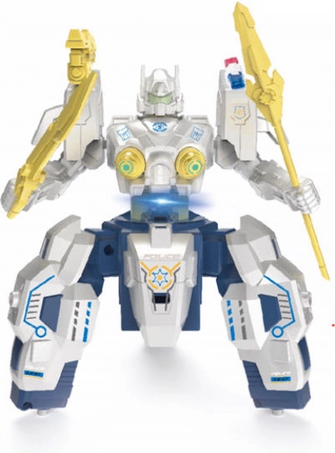 Robot RC de poliție cu efect de fum 19 cm