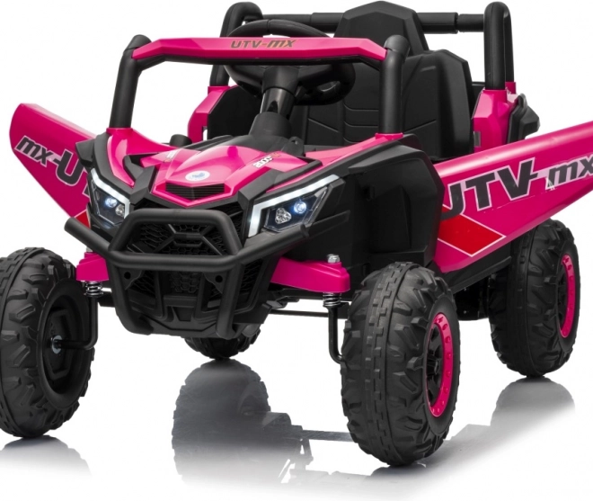 Automobil electric pentru copii Buggy Madman UTV-MX roz