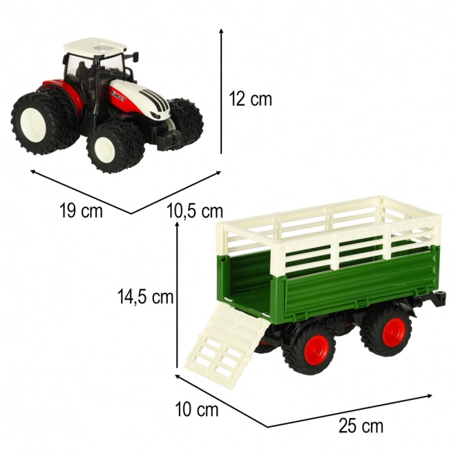 Tractor RC cu remorcă