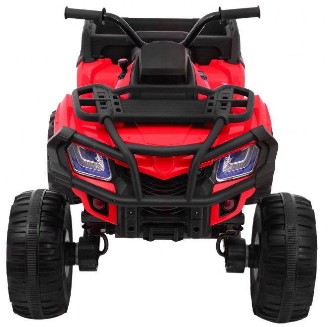 ATV Quad XL la baterie pentru copii Roșu + tracțiune 4x4 + suport bagaje + start lent + EVA + LED audio