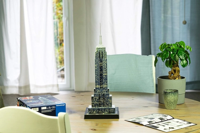 Puzzle 3D RAVENSBURGER ediție de noapte Chrysler Building cu lumini LED