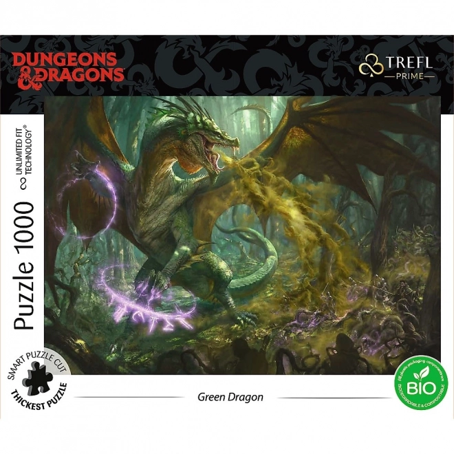 Puzzle TREFL Dungeons & Dragons: Dragon Verde 1000 piese