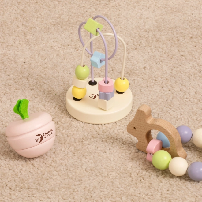 Set de jucării motivaționale pastel pentru bebeluși Classic World