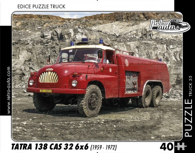 Puzzle camion Tatra 138 CAS 32 6x6 pentru copii