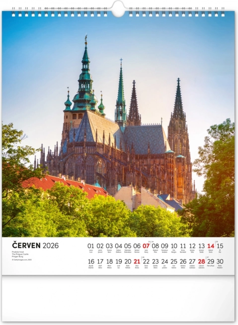 Calendar de perete Republica Cehă 2026