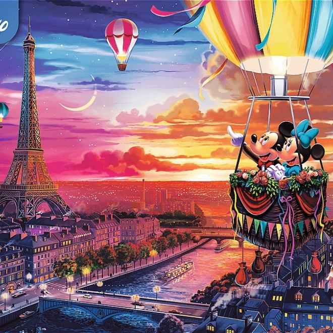 Puzzle TREFL Mickea și Minnie la Paris 1000 piese