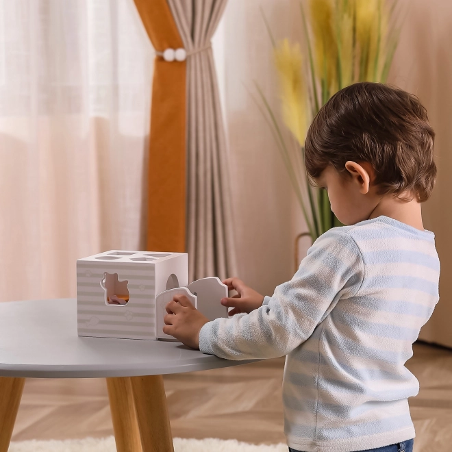 Viga PolarB Sortator educativ cu blocuri Montessori