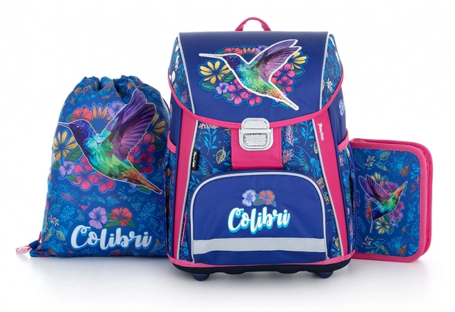 Set școlar premium cu motiv Colibri