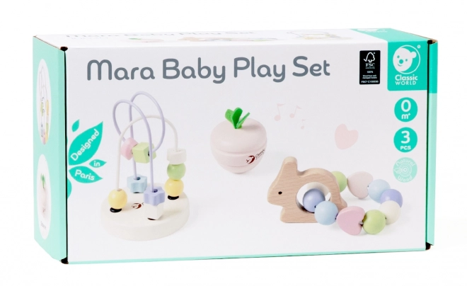 Set de jucării motivaționale pastel pentru bebeluși Classic World