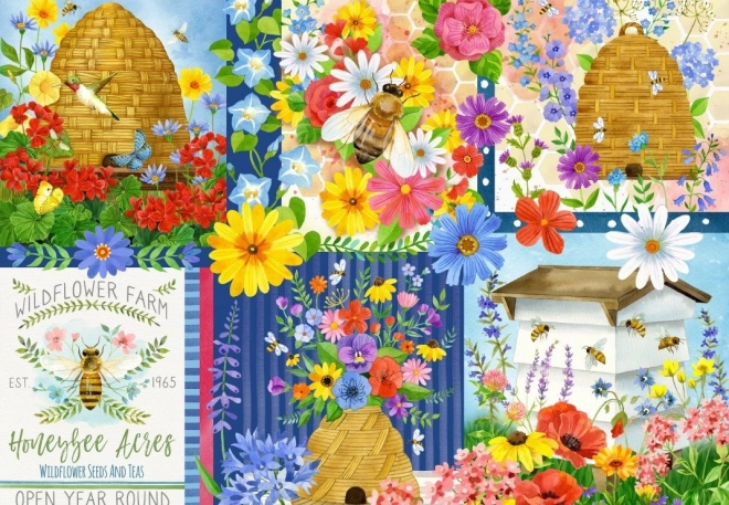 Puzzle Albine și stupi 1000 piese BLUEBIRD