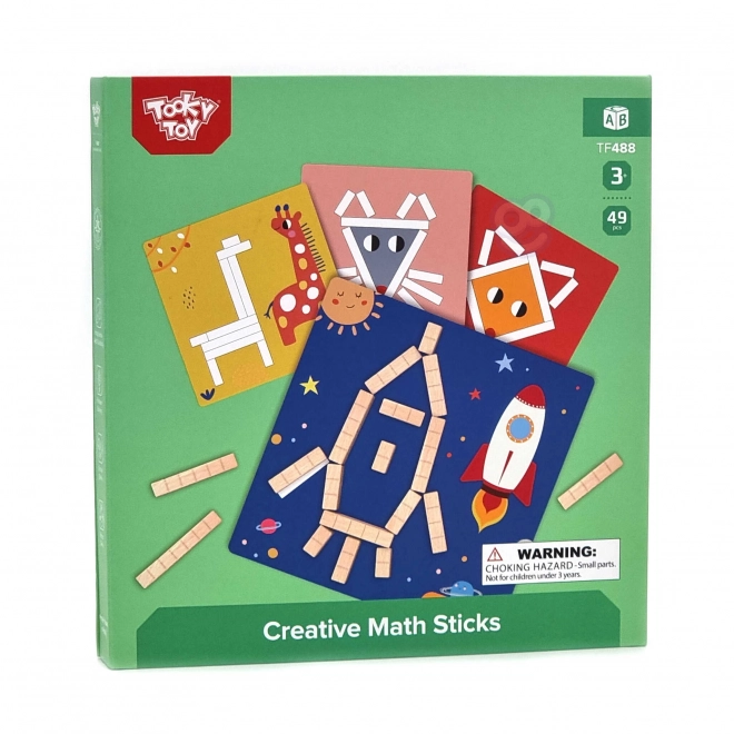 Joc de puzzle logic cu blocuri magnetice Tooky Toy