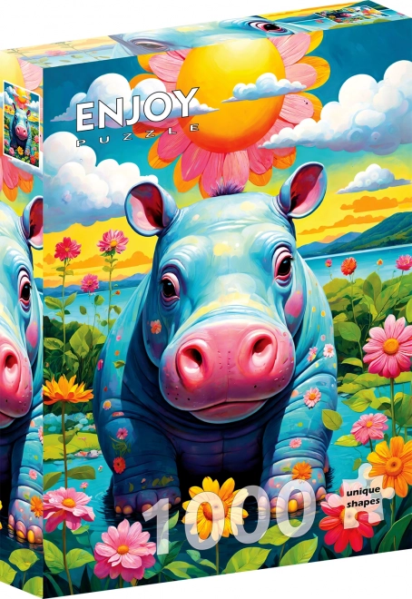 Puzzle Prietenul Hipopotam - 1000 piese
