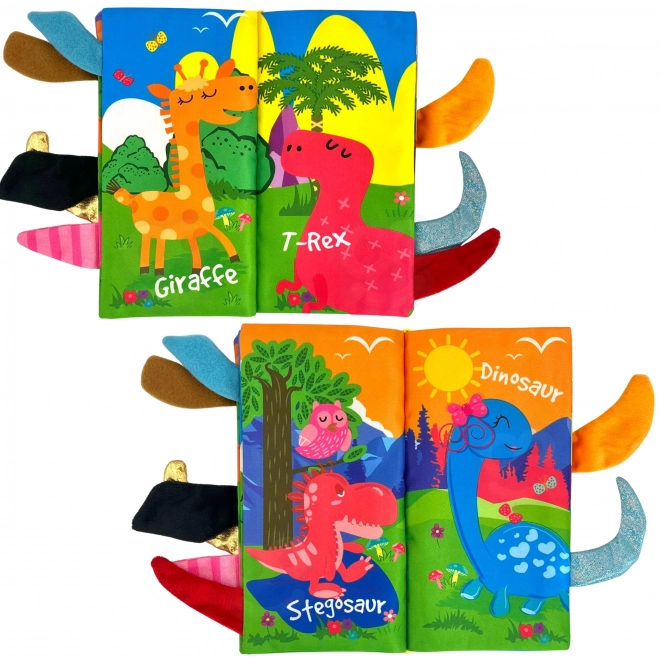 Carte senzorială cu cozi de animale Woopie Baby