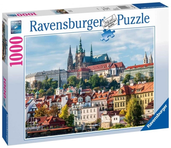 puzzle cu Vederea Castelului din Praga 1000 piese